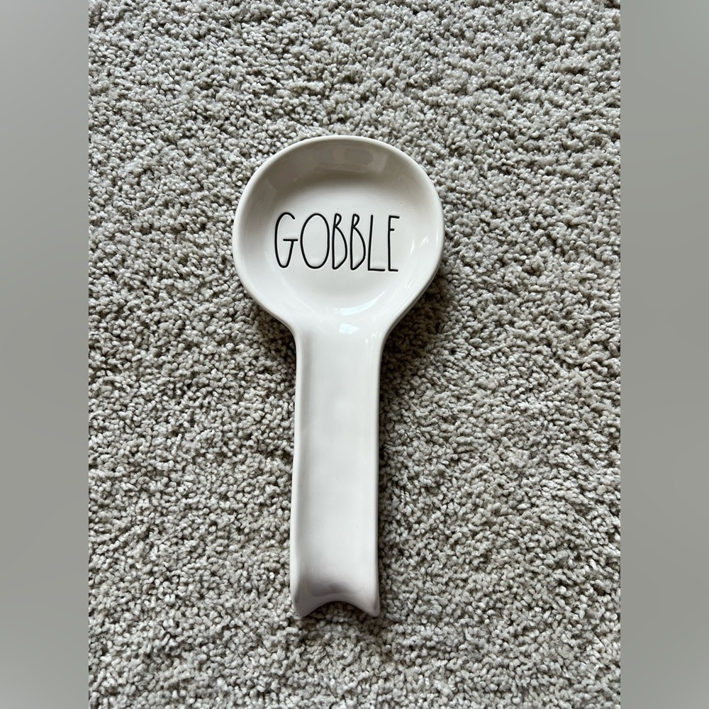 Rae Dunn 'GOBBLE' Spoon Rest